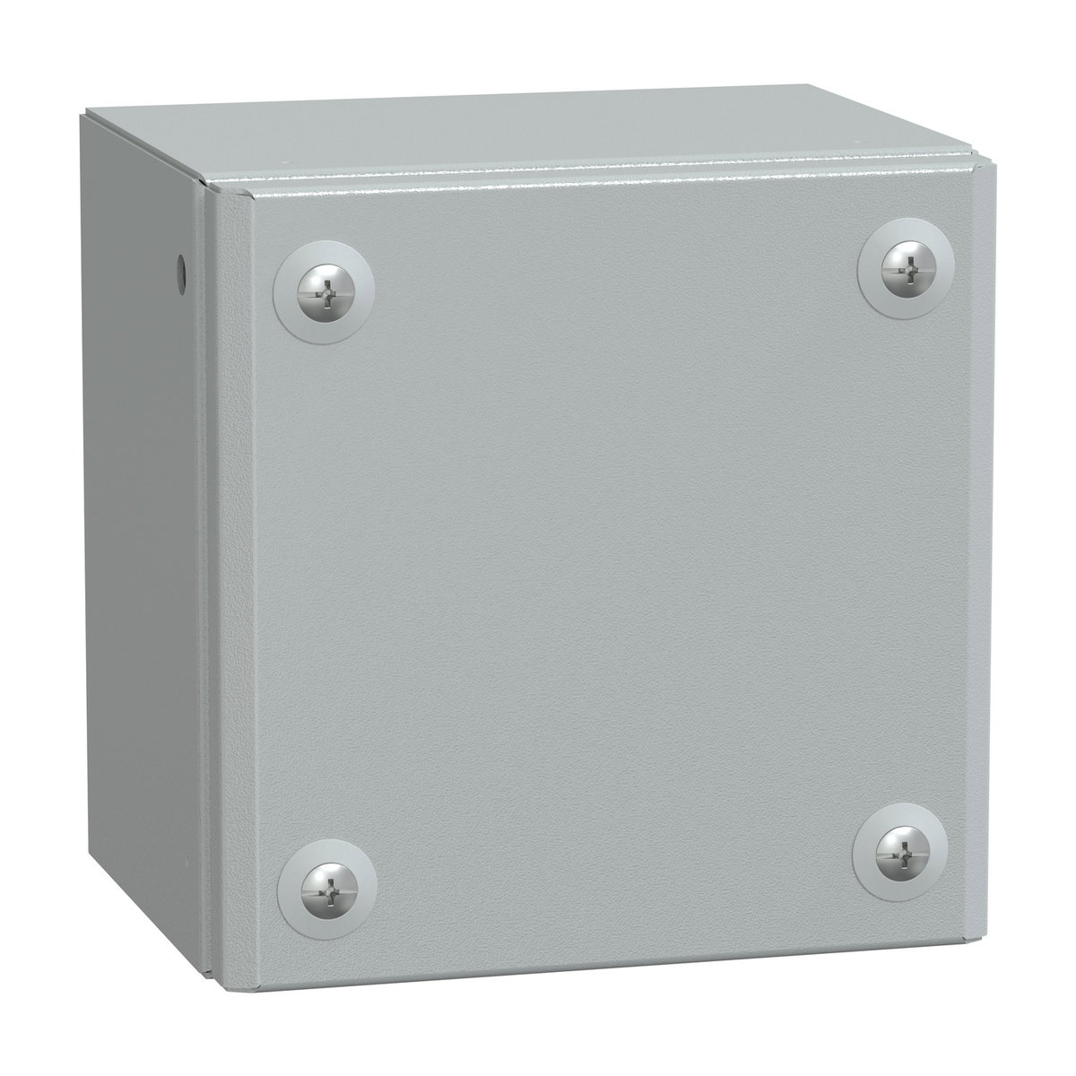 Metal industrial box plain door H150xW150xD120 IP66 IK10 RAL 7035