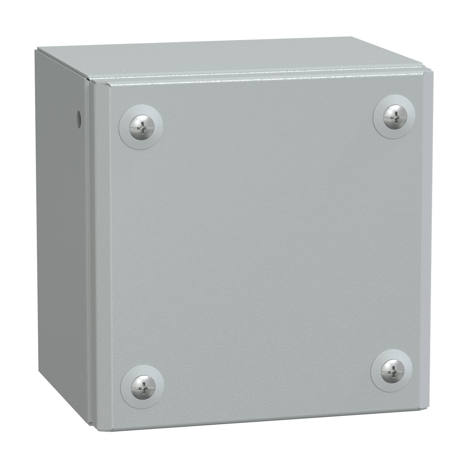 Metal industrial box plain door H150xW150xD120 IP66 IK10 RAL 7035