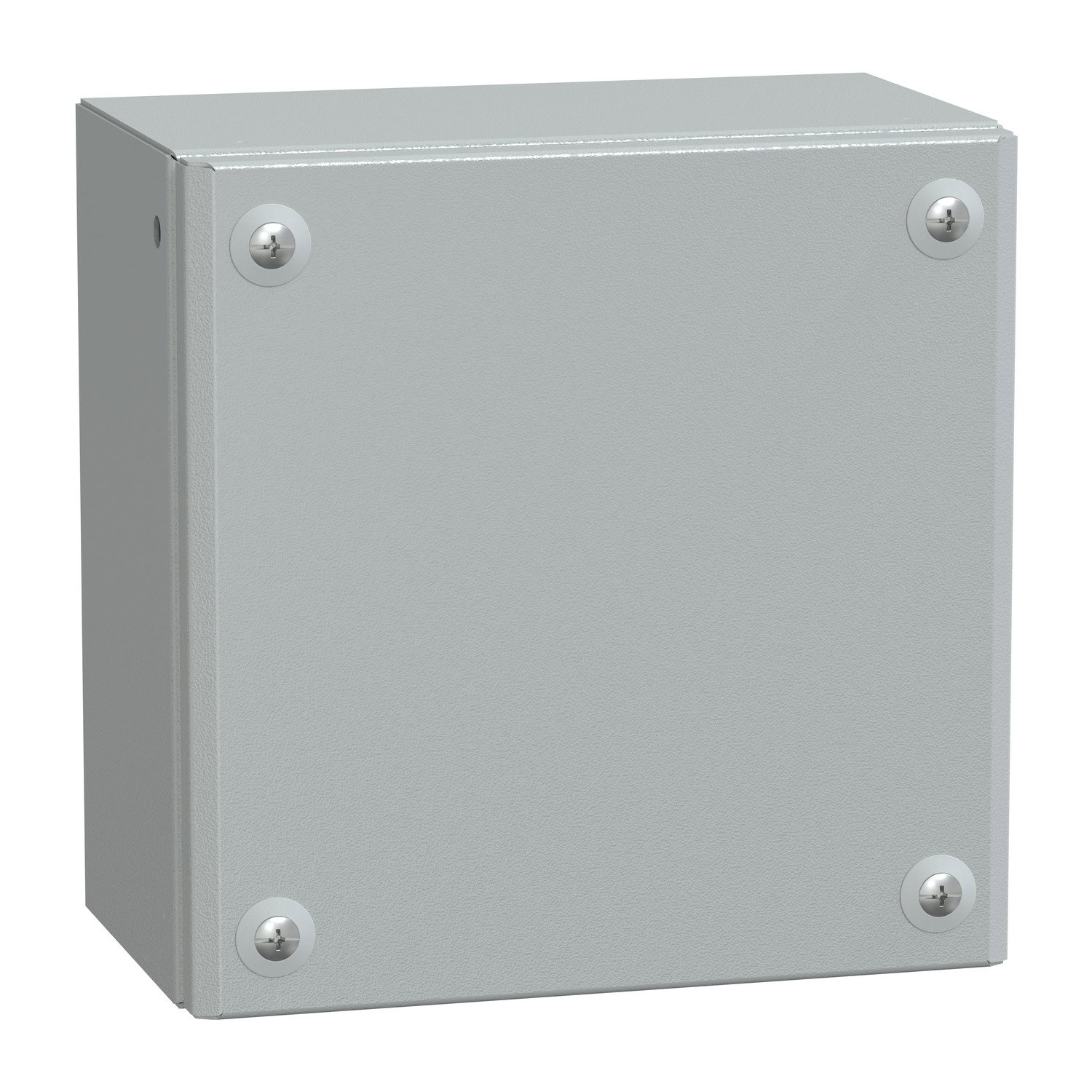 Metal industrial box plain door H200xW200xD120 IP66 IK10 RAL 7035