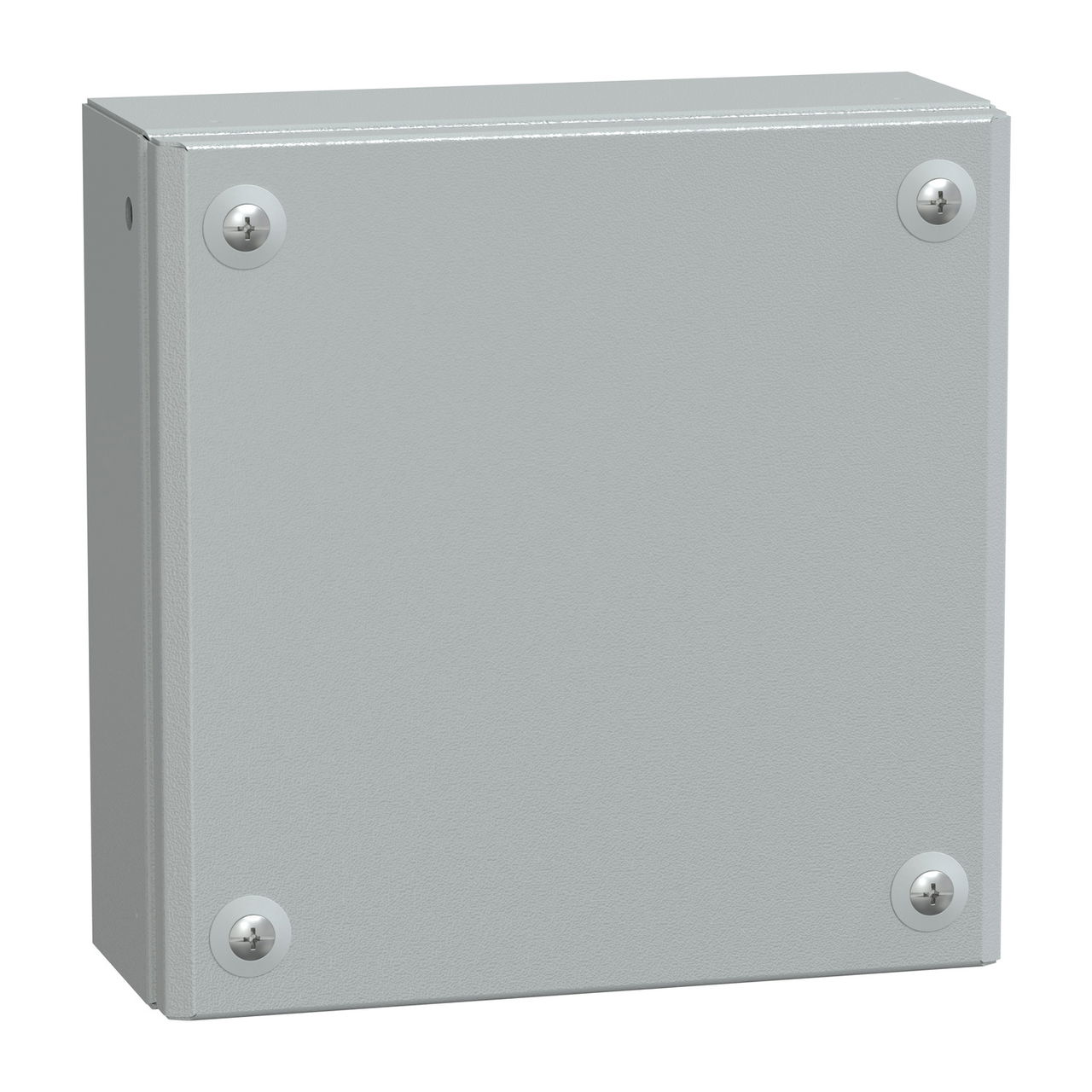 Metal industrial box plain door H200xW200xD80 IP66 IK10 RAL 7035