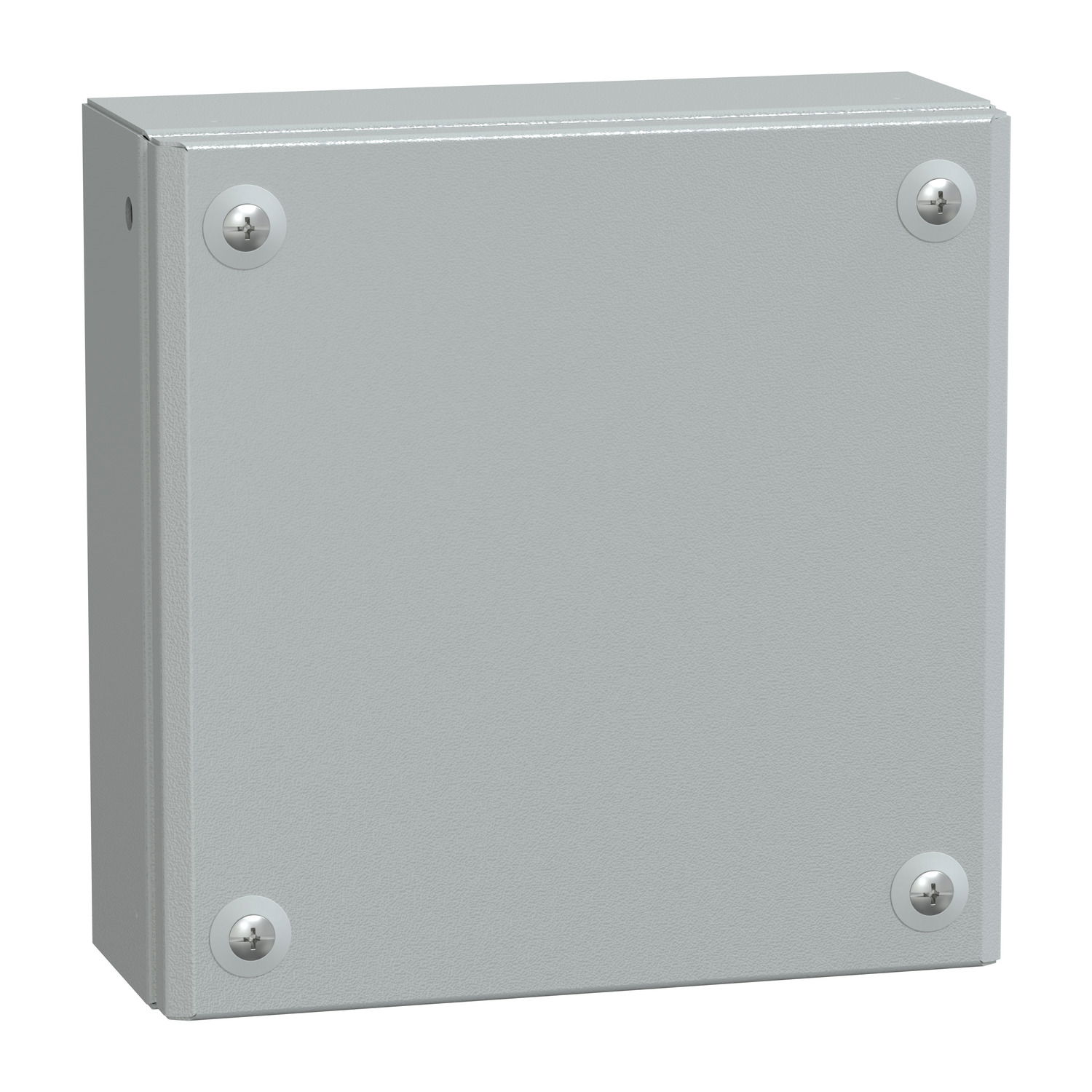 Metal industrial box plain door H200xW200xD80 IP66 IK10 RAL 7035
