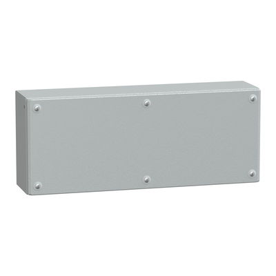 Metal industrial box plain door H200xW500xD120 IP66 IK10 RAL 7035