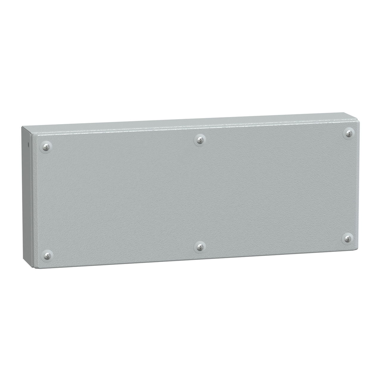 Metal industrial box plain door H200xW500xD80 IP66 IK10 RAL 7035