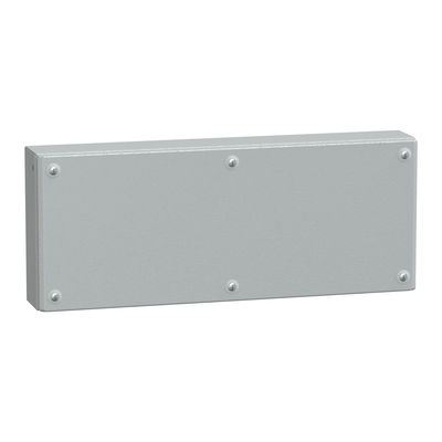Metal industrial box plain door H200xW500xD80 IP66 IK10 RAL 7035