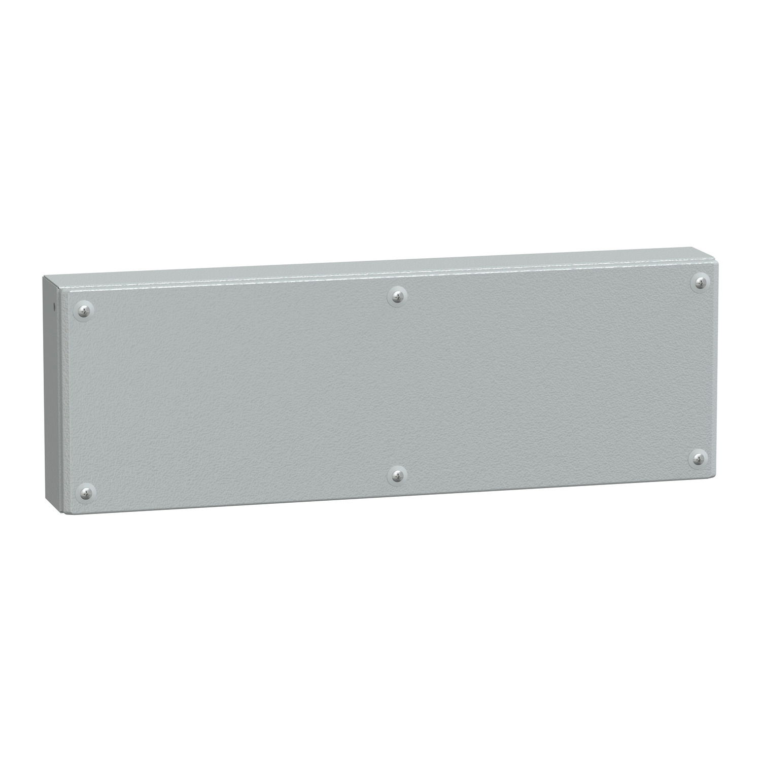 Metal industrial box plain door H200xW600xD80 IP66 IK10 RAL 7035