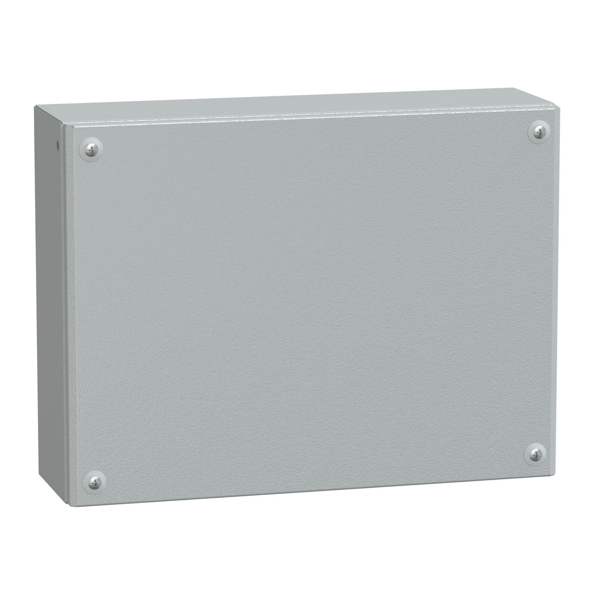 Metal industrial box plain door H300xW400xD120 IP66 IK10 RAL 7035