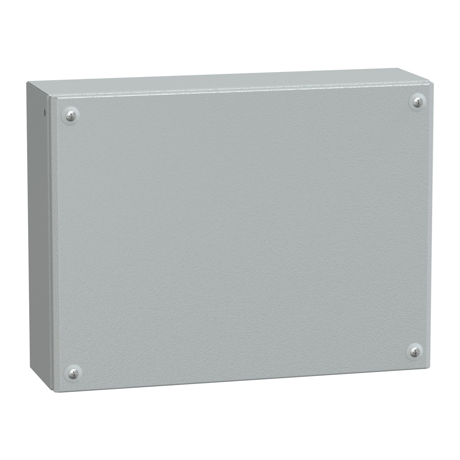 Metal industrial box plain door H300xW400xD120 IP66 IK10 RAL 7035