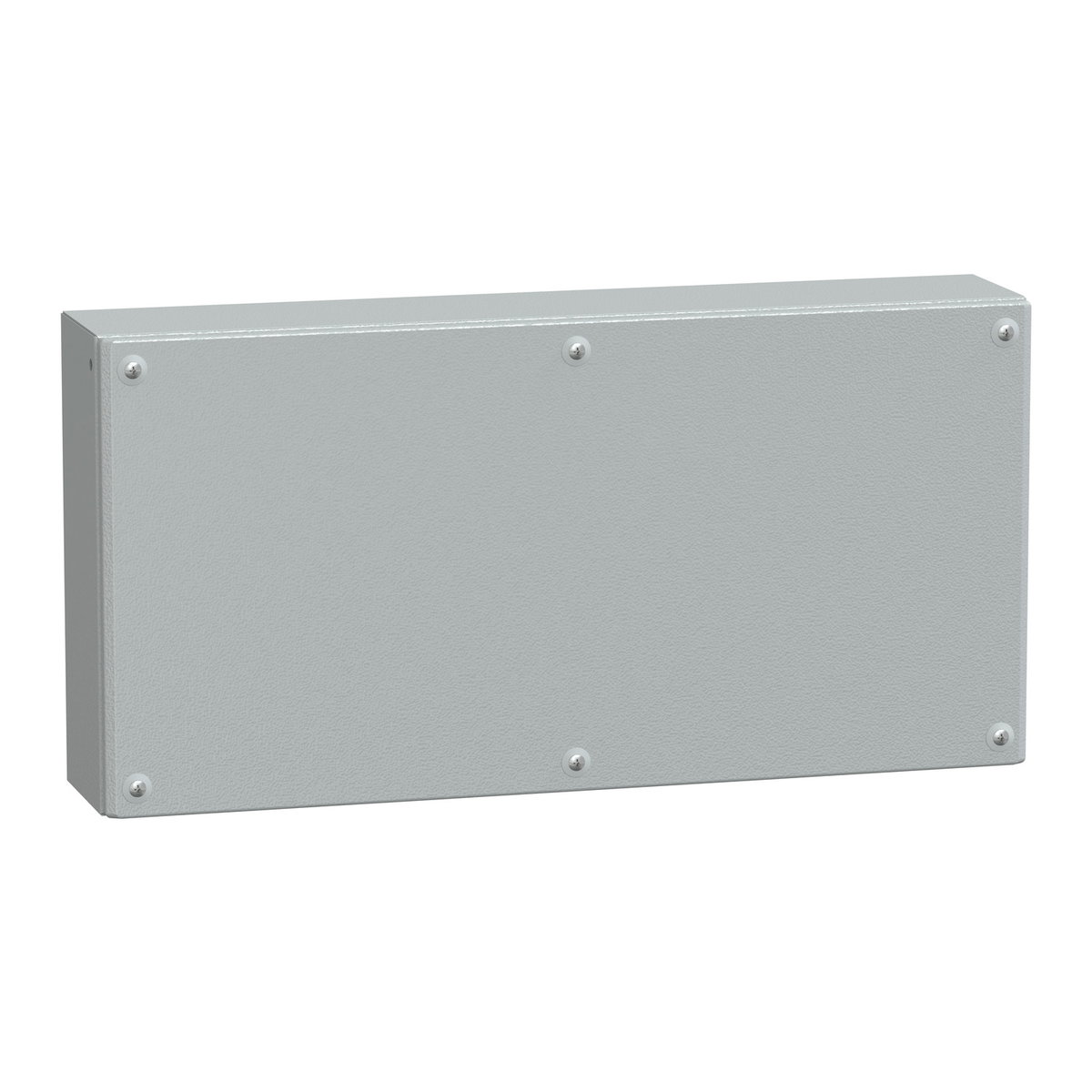 Metal industrial box plain door H300xW600xD120 IP66 IK10 RAL 7035