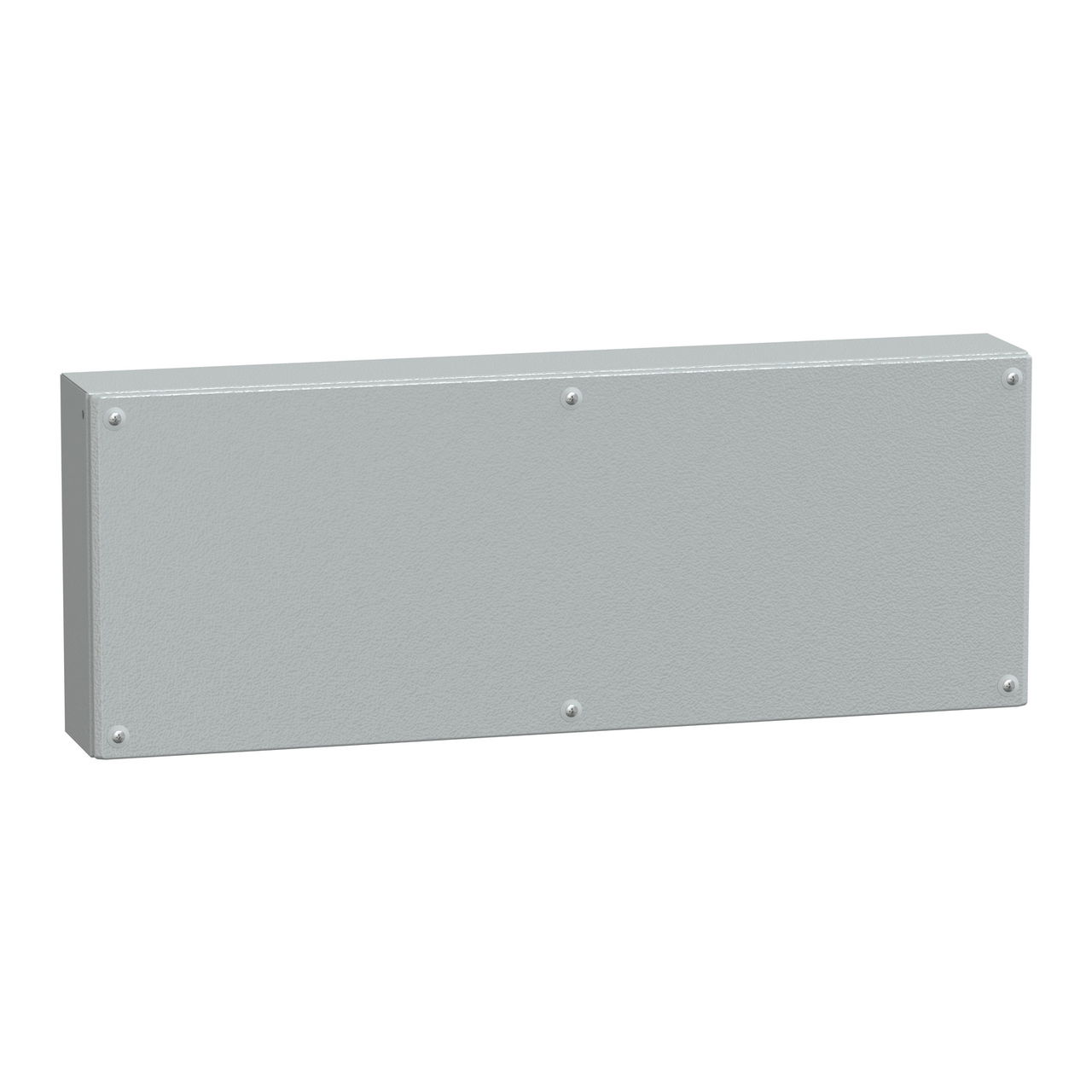Metal industrial box plain door H300xW800xD120 IP66 IK10 RAL 7035