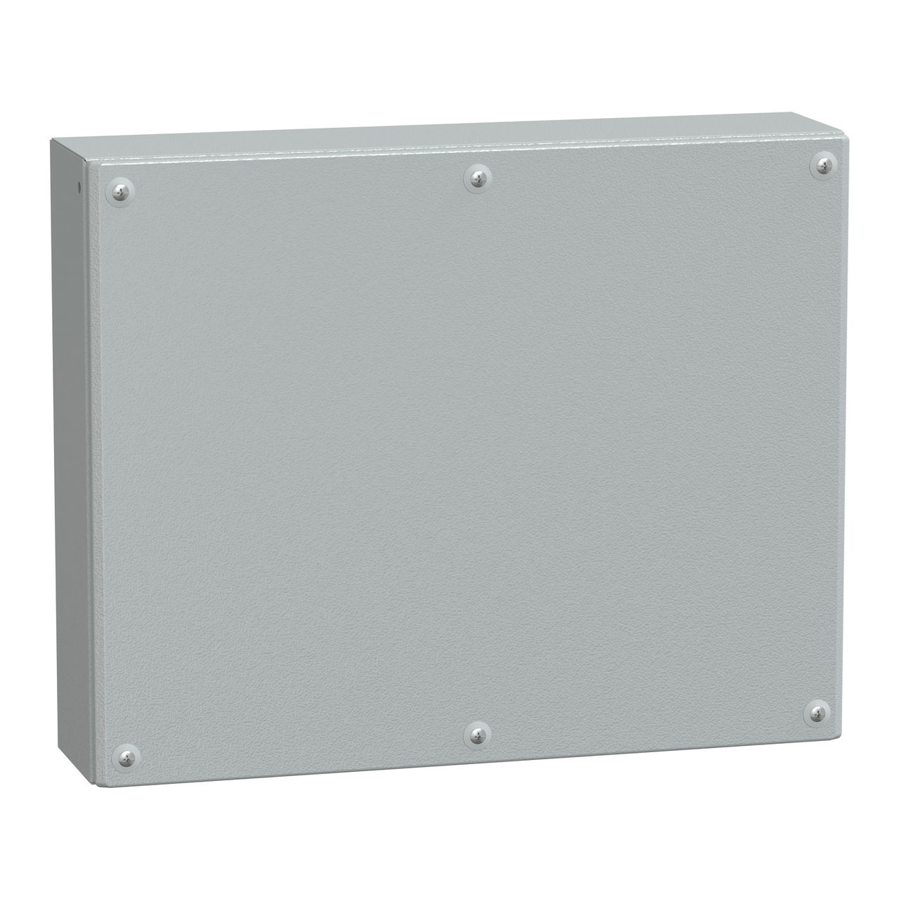 Metal industrial box plain door H400xW500xD120 IP66 IK10 RAL 7035
