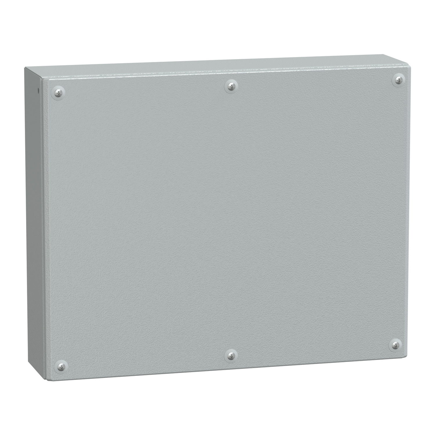Metal industrial box plain door H400xW500xD120 IP66 IK10 RAL 7035