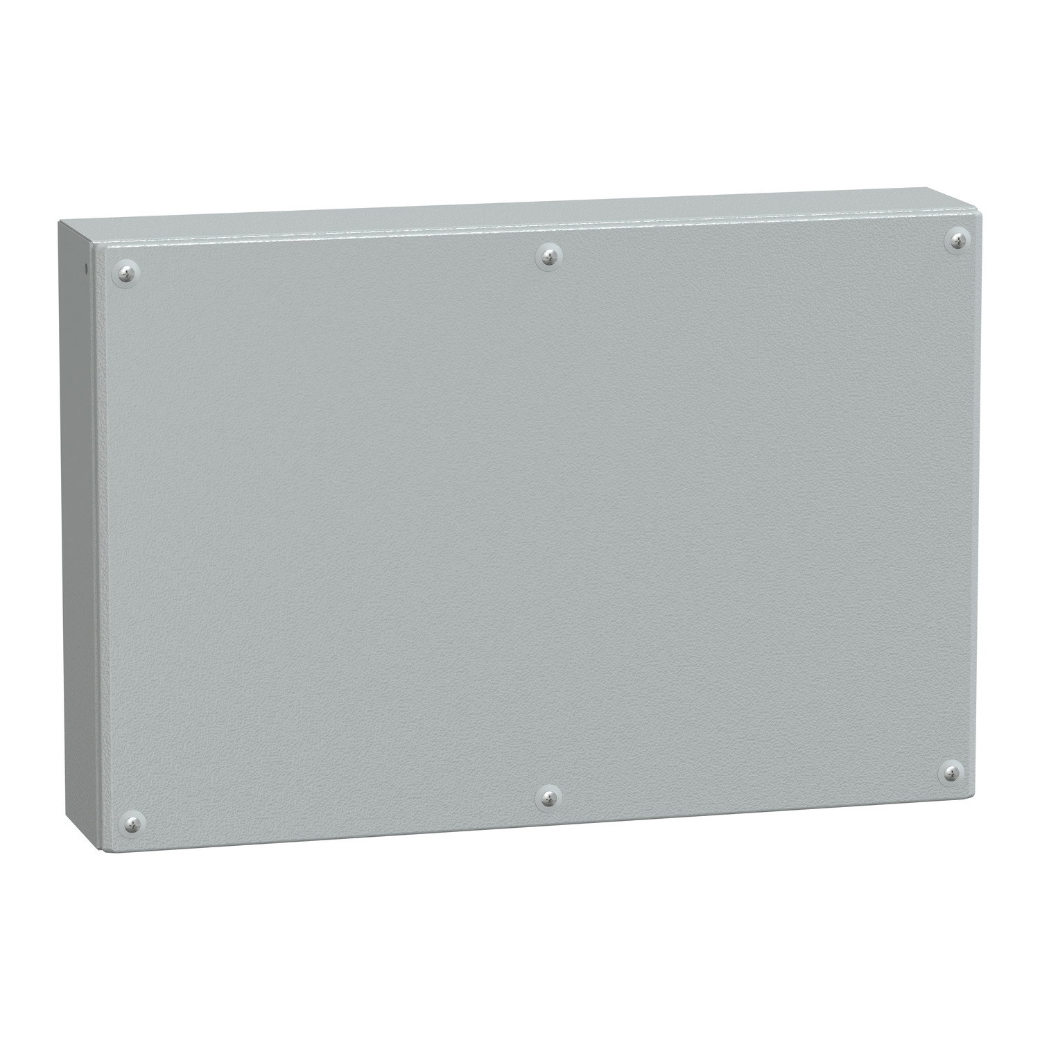 Metal industrial box plain door H400xW600xD120 IP66 IK10 RAL 7035