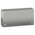 Koppl.låda rostfri 150x300x80