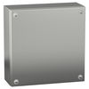 "Stainless steel wall mounted industrial box, PanelSeT SBX, 200x200x80 mm, IP66"