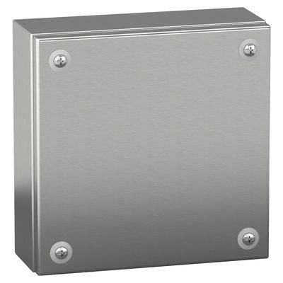 "Stainless steel wall mounted industrial box, PanelSeT SBX, 300x300x120 mm, IP66"