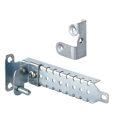 Set of 4 step slides made of treated steel, D200mm