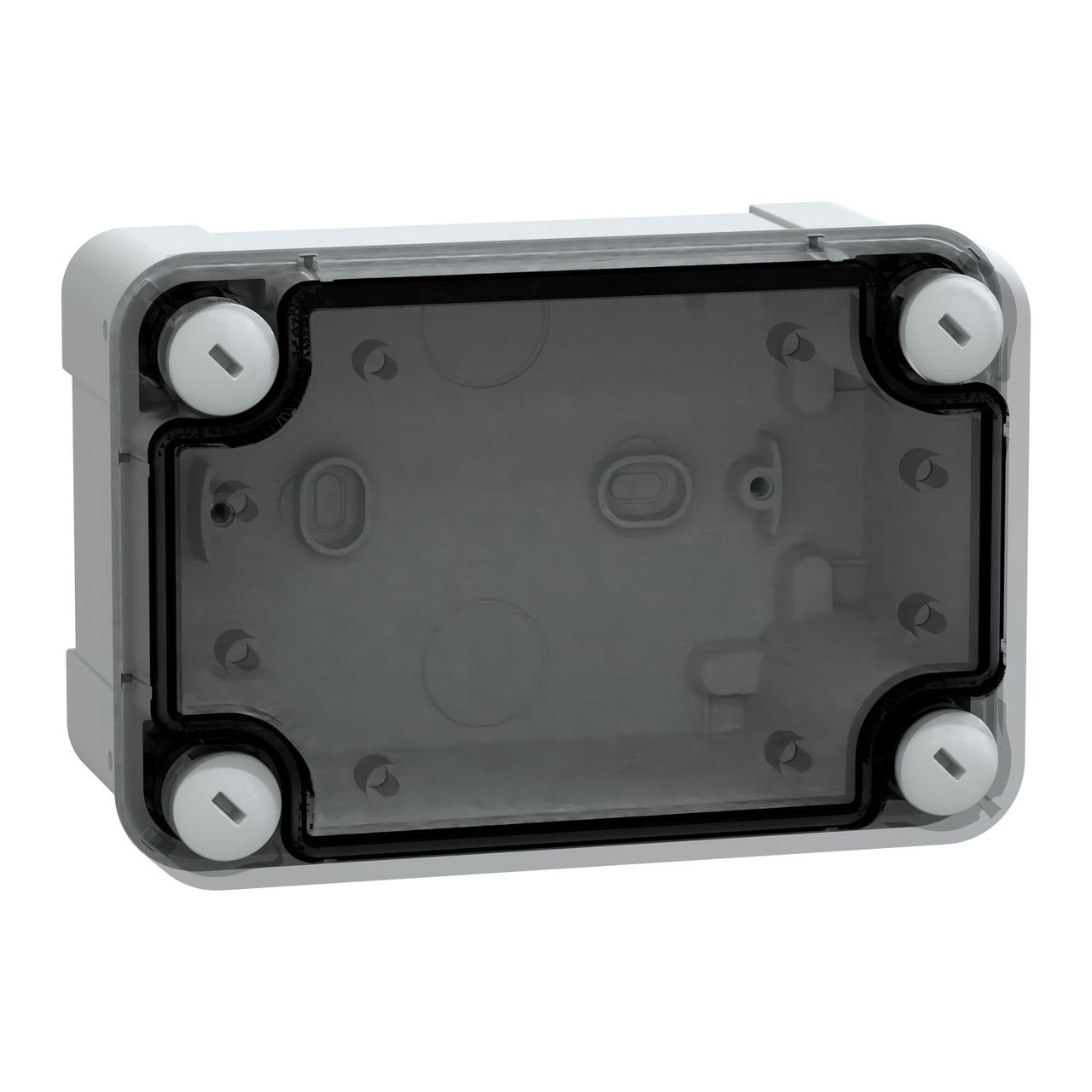 PC box IP66 IK08 RAL7035 Int.H125W80D65 Ext.H138W93D72 Transp.cover H20