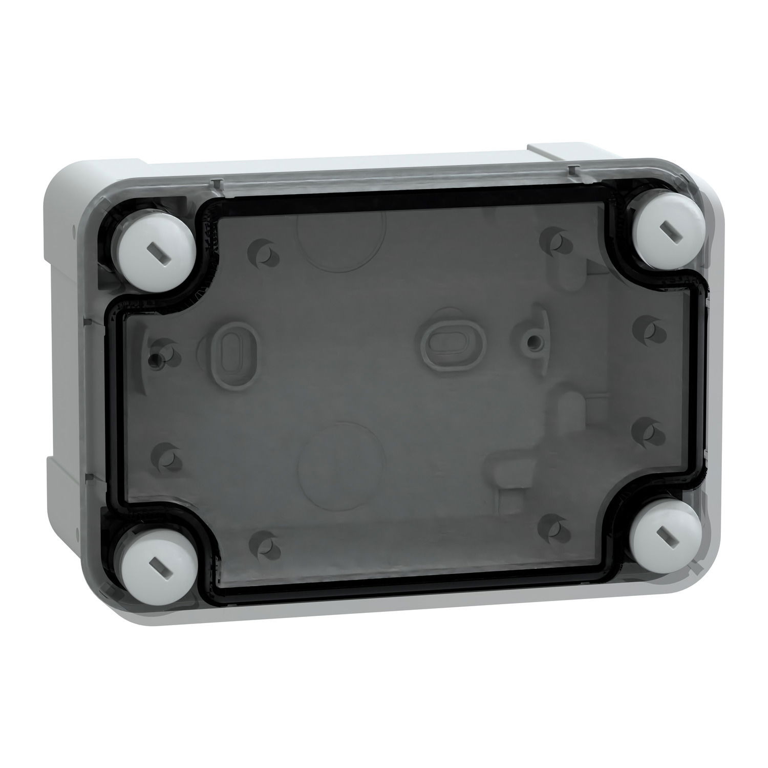 PC box IP66 IK08 RAL7035 Int.H125W80D65 Ext.H138W93D72 Transp.cover H20