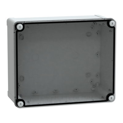 PC box IP66 IK08 RAL7035 Int.H275W225D120 Ext.H291W241D128 Transp.cover H20