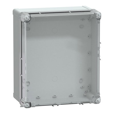 PC box IP66 IK08 RAL7035 Int.H325W275D160 Ext.H341W291D168mm. Transp.cover H60