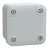 PC box IP66 IK08 RAL7035 Int.H65W65D45 Ext.H74W74D56 opaque PC cover H10