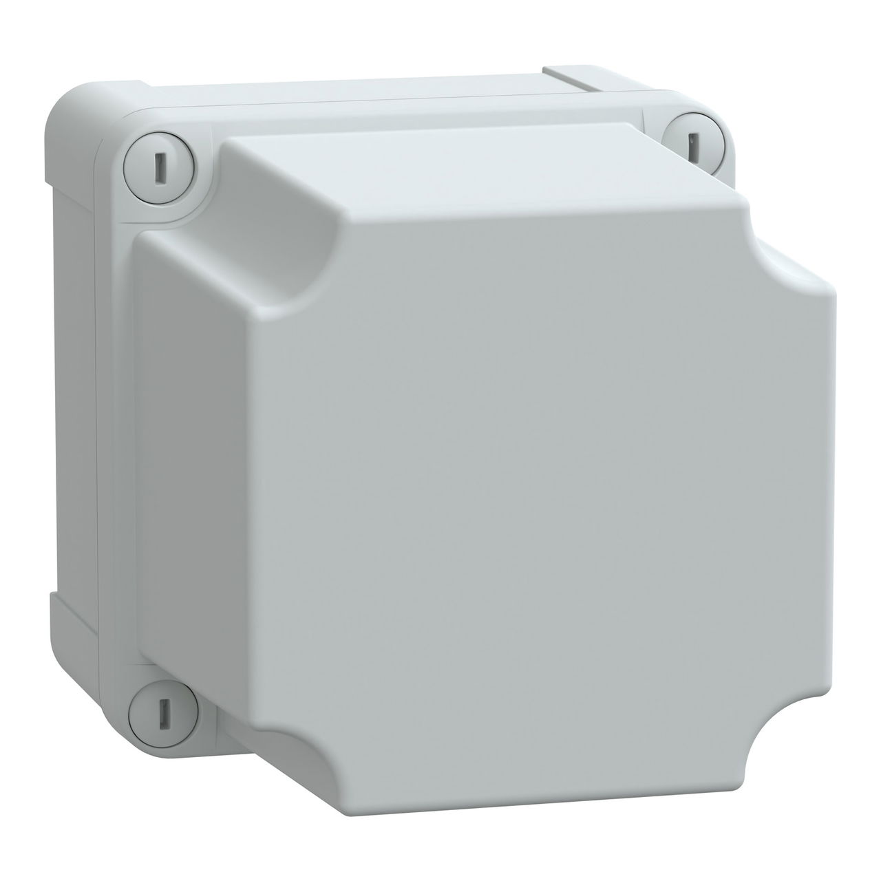 ABS box IP66 IK07 RAL7035 Int.H105W105D125 Ext.H116W116D133 Opaque cover H80