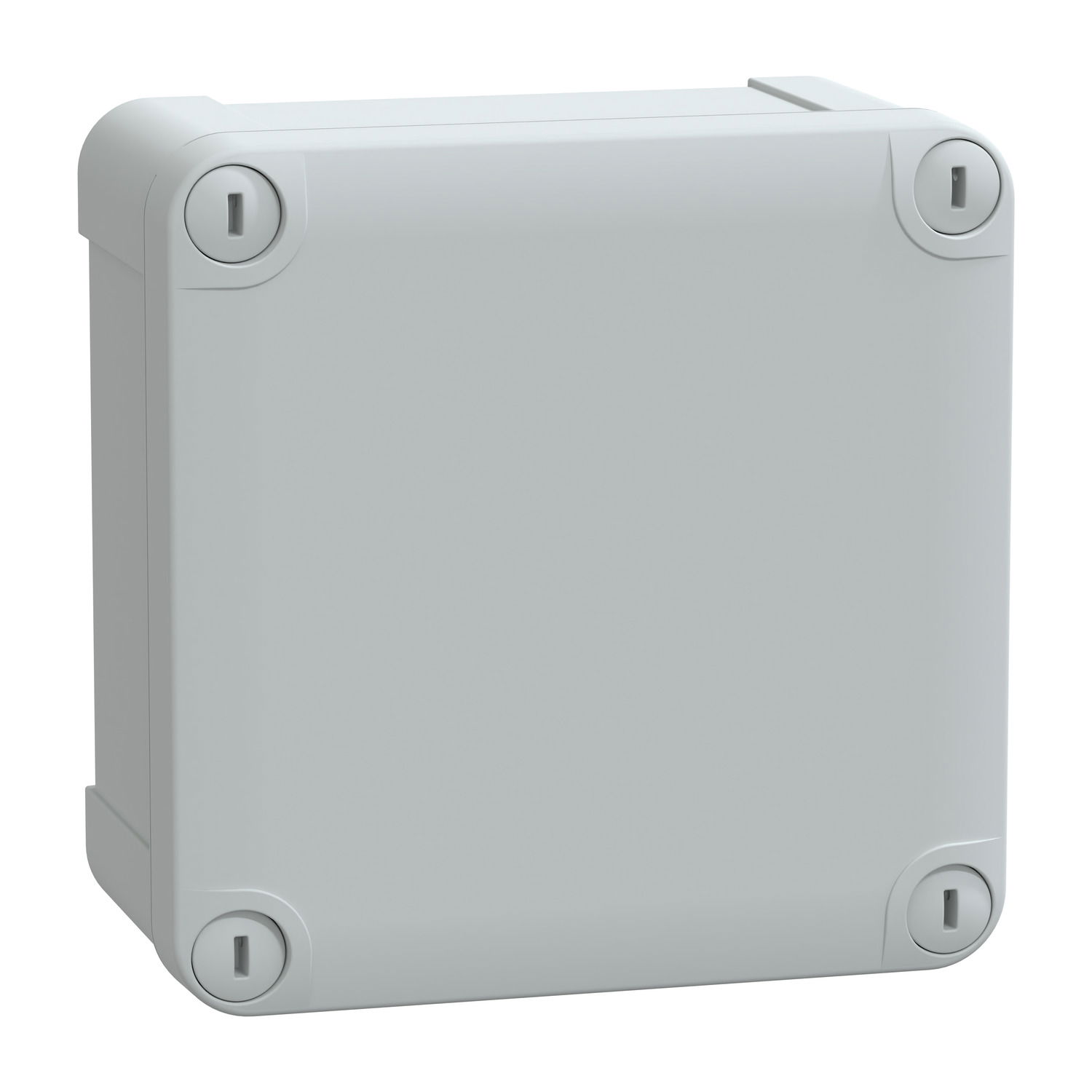 ABS box IP66 IK07 RAL7035 Int.H105W105D55 Ext.H116W116D62 Opaque cover H10