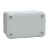 ABS box IP66 IK07 RAL7035 Int.H105W65D55 Ext.H116W74D62 Opaque cover H10