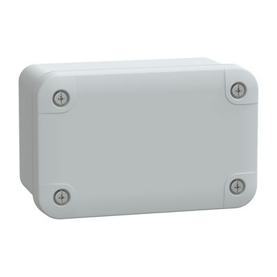 ABS box IP66 IK07 RAL7035 Int.H105W65D55 Ext.H116W74D62 Opaque cover H10