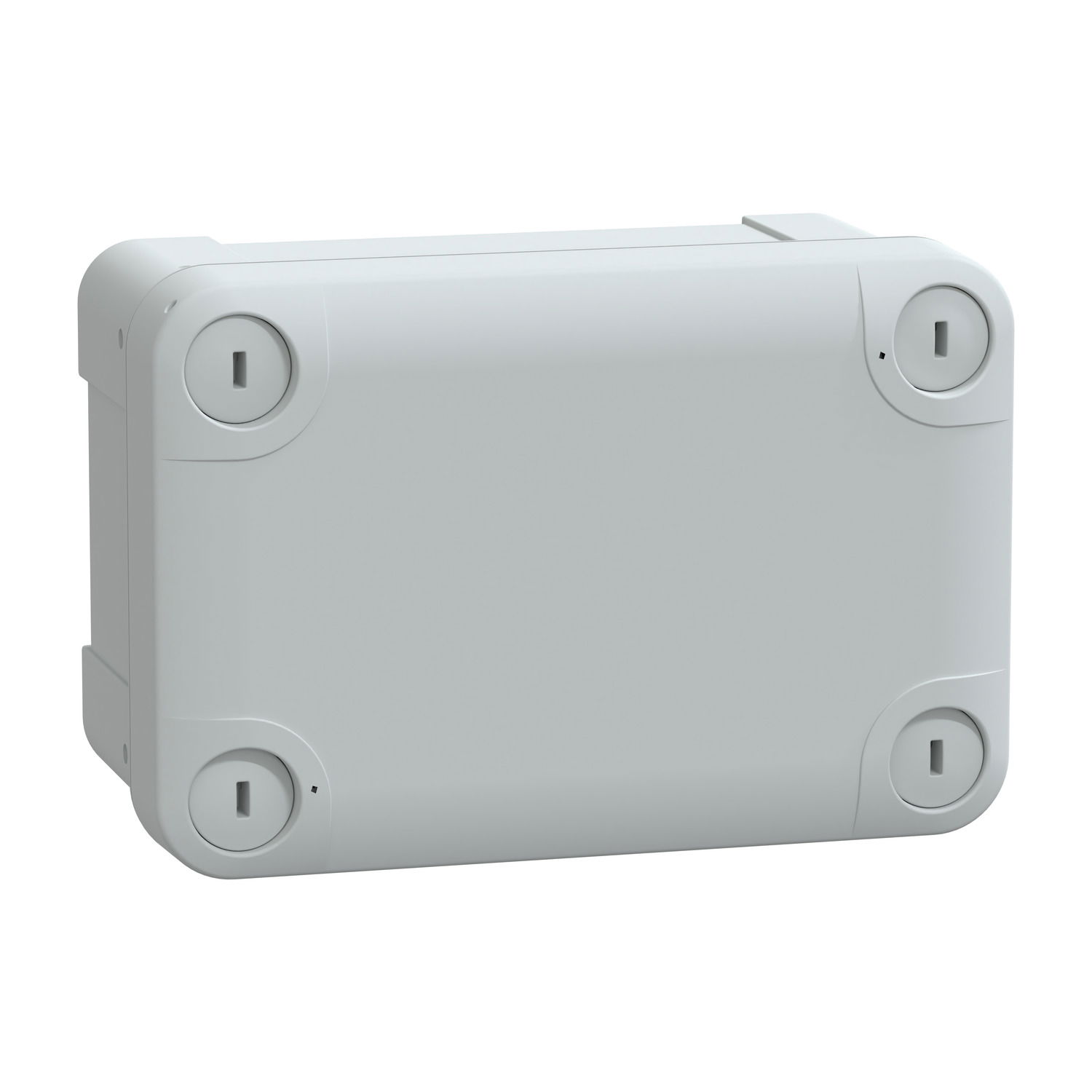 ABS box IP66 IK07 RAL7035 Int.H125W80D65 Ext.H138W93D72 Opaque cover H20