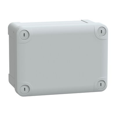 ABS box IP66 IK07 RAL7035 Int.H150W105D80 Ext.H164W121D87 Opaque cover H20