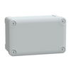 ABS box IP66 IK07 RAL7035 Int.H175W105D80 Ext.H192W121D87 Opaque cover H20