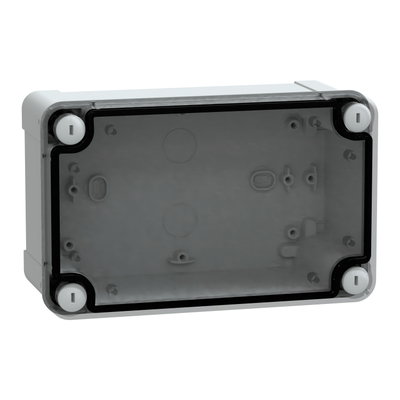 ABS box IP66 IK07 RAL7035 Int.H175W105D80 Ext.H191W121D87 Transp.cover H20