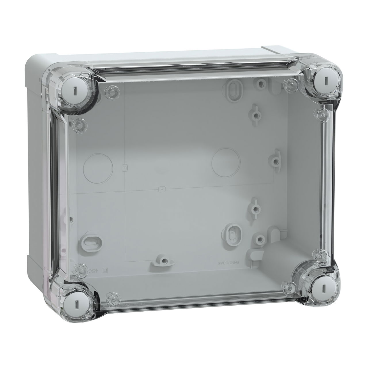 ABS box IP66 IK07 RAL7035 Int.H175W150D100 Ext.H193W164D105 Transp.cover H40