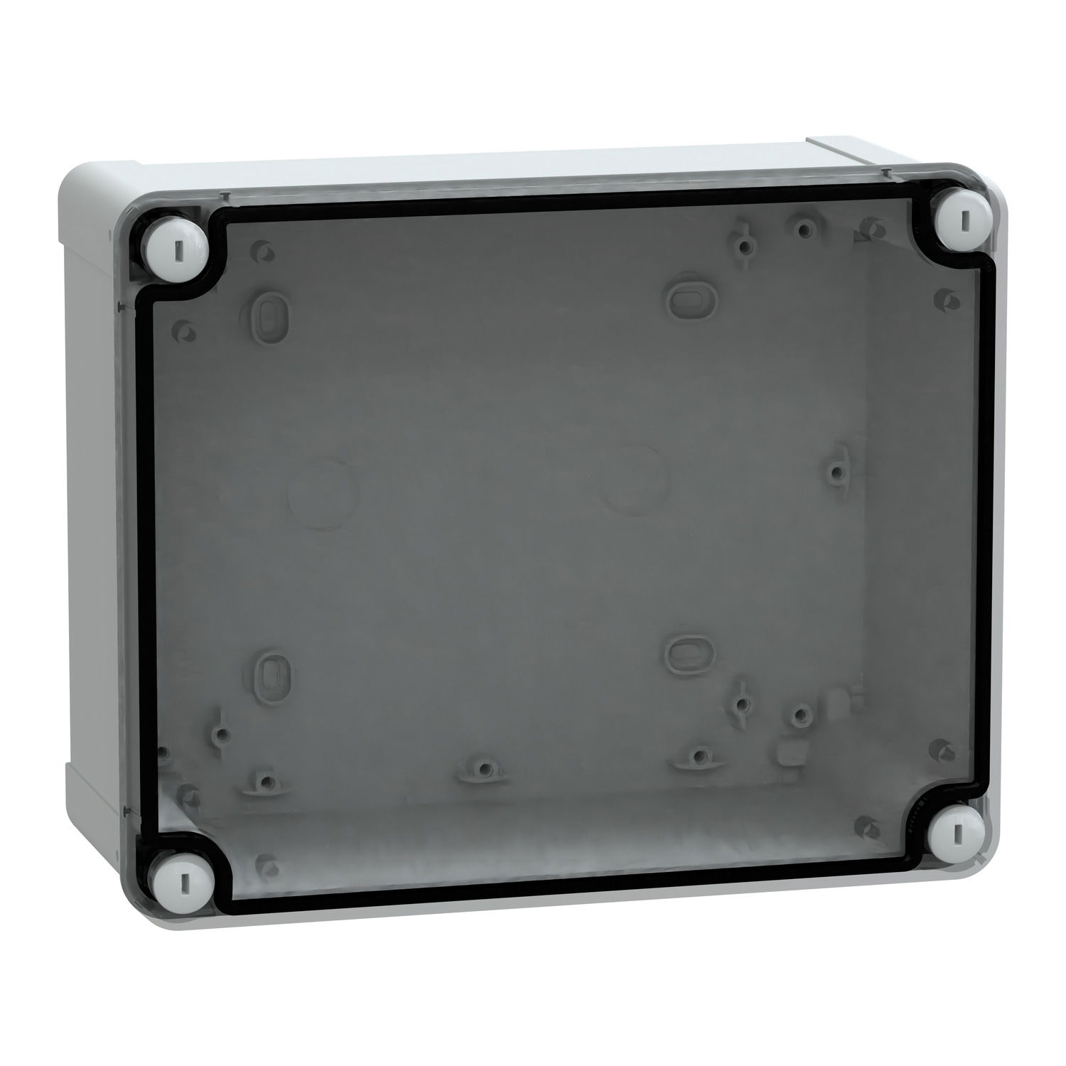 ABS box IP66 IK07 RAL7035 Int.H225W175D100 Ext.H241W191D128 Transp.cover H20