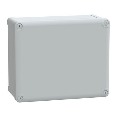 Geh. ABS IP66 IK07 RAL7035 Inn.H275W225D120Auß.H291W241D128 undurchs. Abd.H60