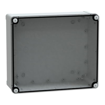 ABS box IP66 IK07 RAL7035 Int.H325W275D120 Ext.H341W291D128 Transp.cover H20
