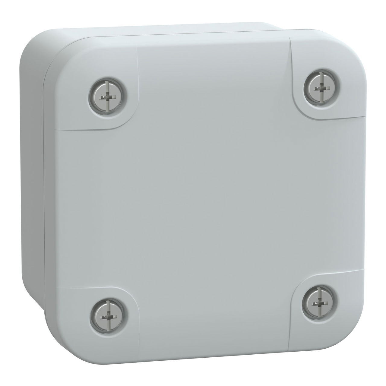 ABS box IP66 IK07 RAL7035 Int.H65W65D45 Ext.H74W74D56 Opaque cover H10