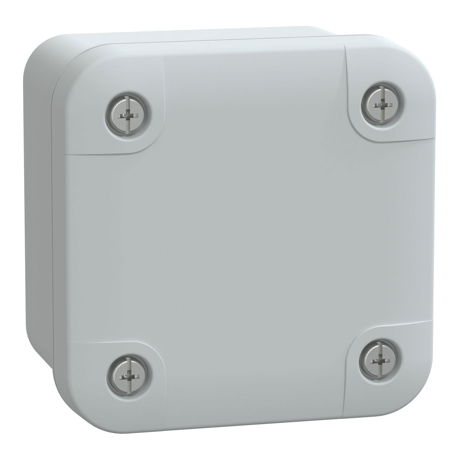 ABS box IP66 IK07 RAL7035 Int.H65W65D45 Ext.H74W74D56 Opaque cover H10