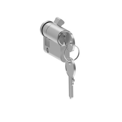 Barrel and key 1242E for retractable handle of 3 point lock PLM or PLD