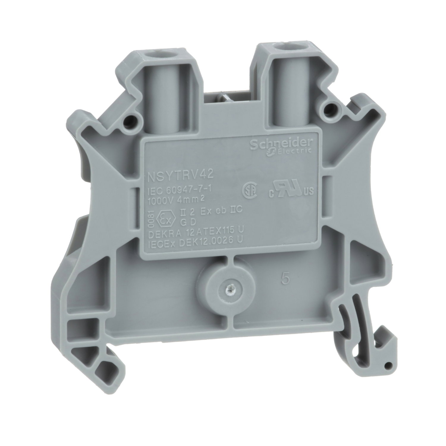 Kopplingsplint 4mm²  grå