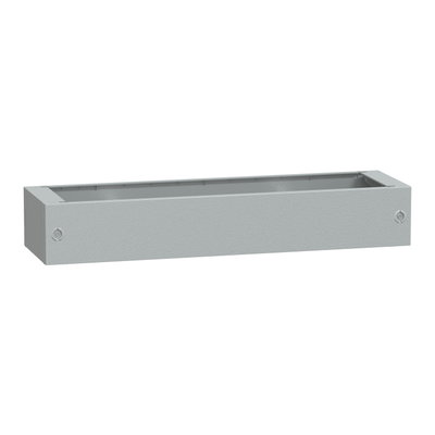 Polyester glassreinf. plinth for encl. PLA(T)124 front opening IP44-IK10 RAL7035