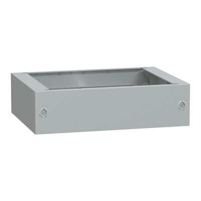 Polyester glassreinf. plinth for encl. PLA(T)76 front opening IP44-IK10 RAL7035