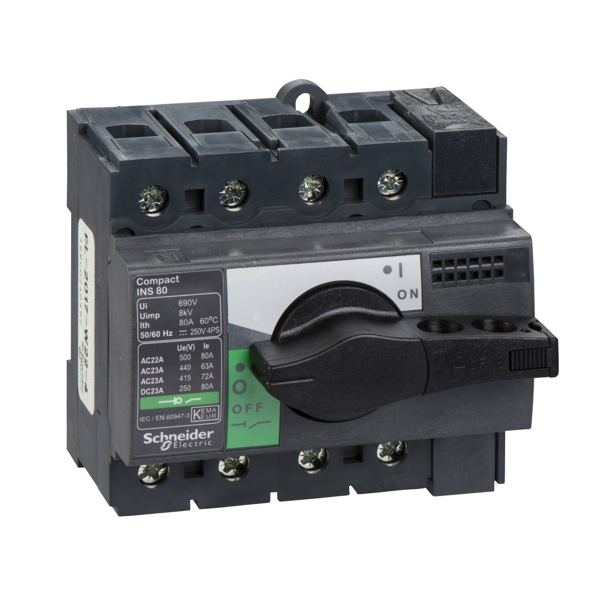 4P INS80 fixed/fc switch disconnector