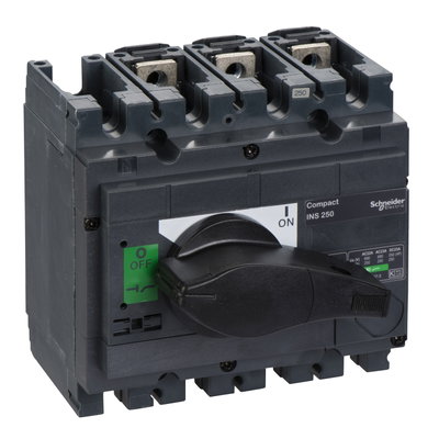Lasttrennsch. INS250,3P, 250A/690V AC/250V DC,Drehantrieb schwarz