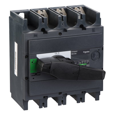 Switch disconnector, Compact INS320 , 320 A, standard version with black rotary handle, 3 poles