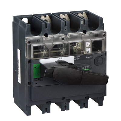 Switch disconnector, Compact INV630, visible break, 630 A, standard version with black rotary handle, 3 poles