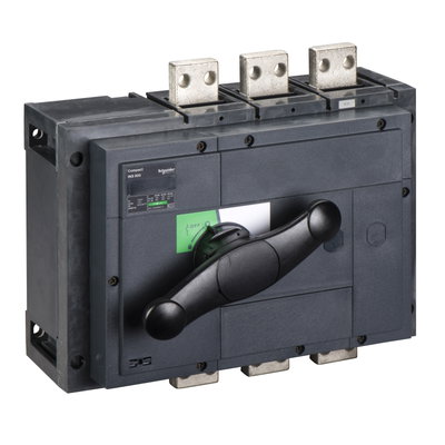 Switch disconnector, Compact INS800 , 800 A, standard version with black rotary handle, 3 poles
