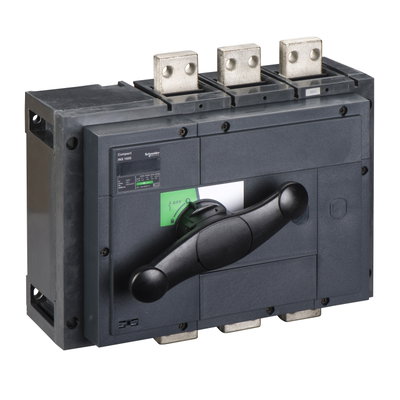 Switch disconnector, Compact INS1600 , 1600 A, standard version with black rotary handle, 3 poles