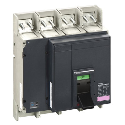 Circuit breaker basic frame, ComPact NS 1000N, 50 kA at 415 VAC, 1000 A, withdrawable, electrically operated, withouto trip unit, 4 P